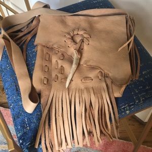 Lulu Handmade leather boho crossbody